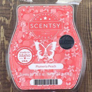 (5) Plumeria Peach Wax Bars- Scentsy Scent of the Month